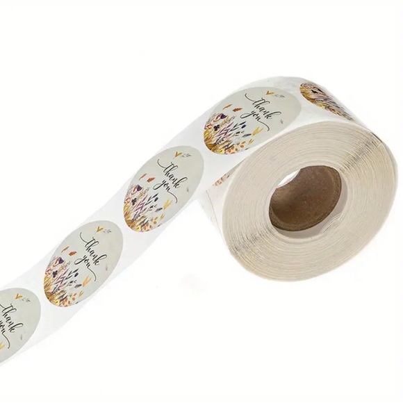 ‼️$5 SALE‼️ THANK YOU Autumn Floral Stickers - Picture 4 of 14